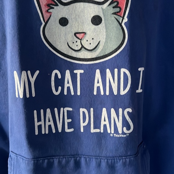 Cat graphic hoodie sweatshirt - Picture 3 of 8